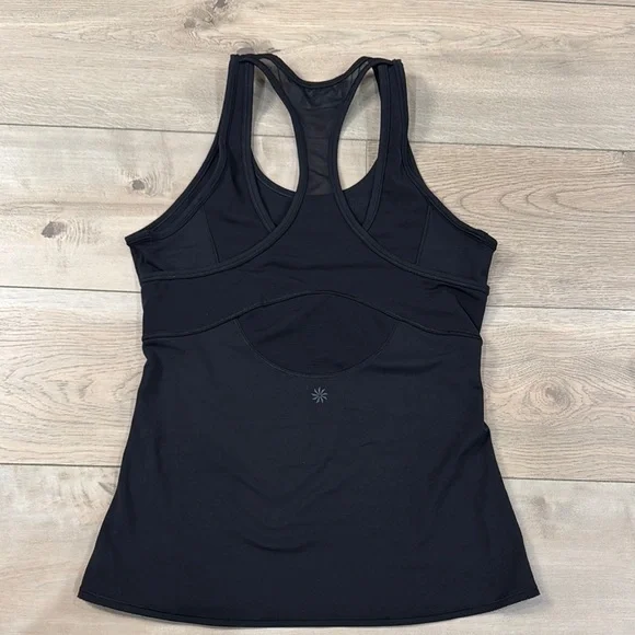 Athleta Women’s Inversion Mesh Racerback Black Tank Top - Picture 7 of 9